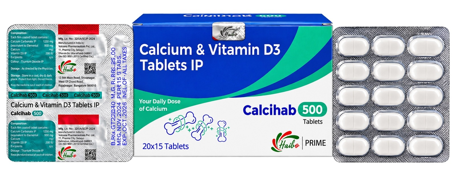 CALCIHAB-500 TABLETS