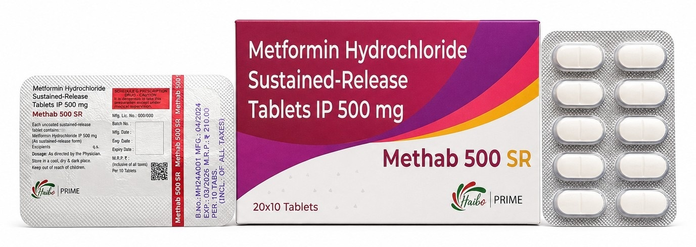 METHAB 500 SR TABLETS